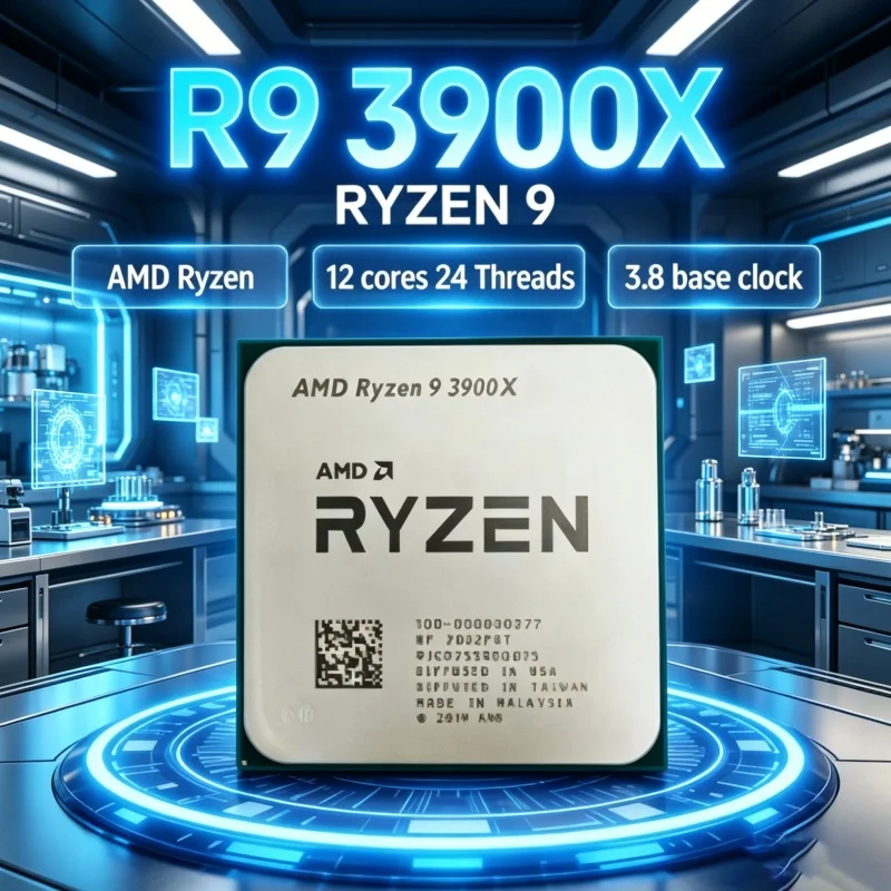 Amd Cpu Ryzen 9 - Processeur AMD Ryzen 9 3900X débloqué