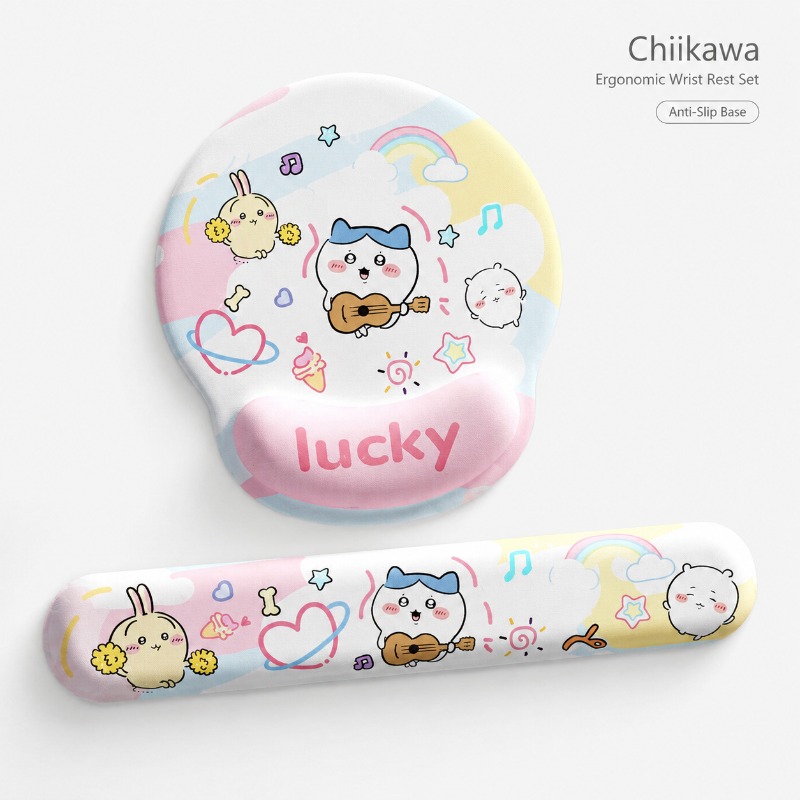 Keyboard Laptop Accessories - Repose-poignets ergonomique mignon Chiikawa, tapis de