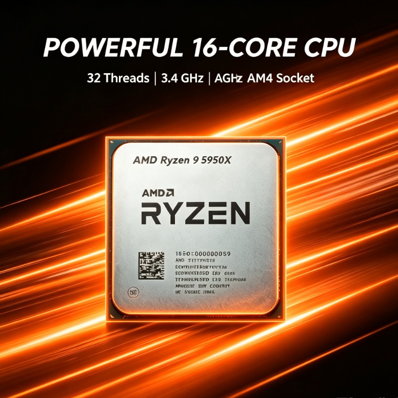 Amd Cpu Ryzen 9 - Processeur de bureau haute performance Ryzen